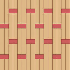плетенка (пропорция 2 к 1) из двух пород дерева